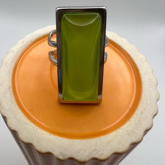 Elegant Rectangular Statement Rings - Classic Minimalist Ring - Picture 11 of 14